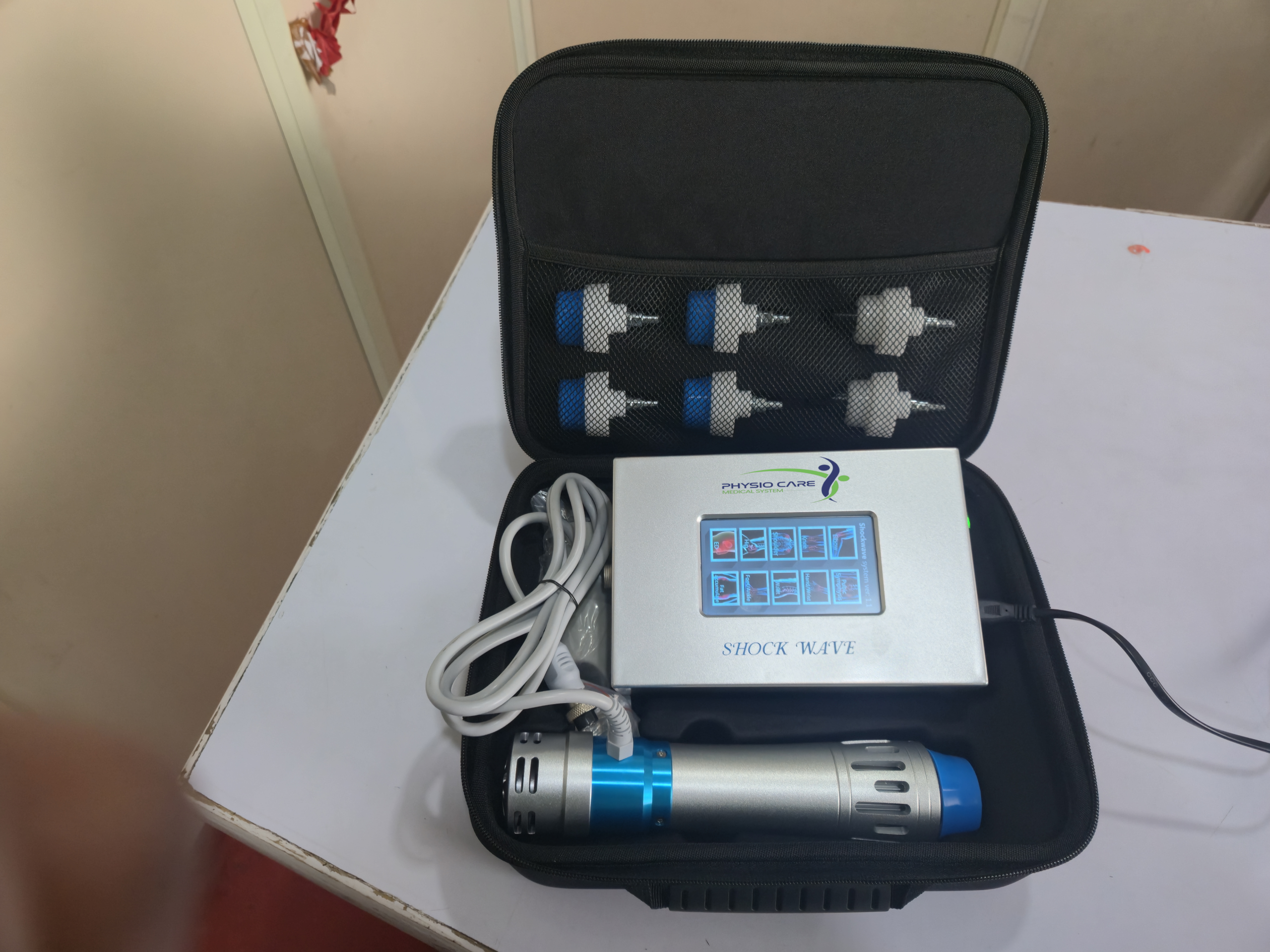Portable Shockwave Therapy Machine | ESWT Physiotherapy Pain Relief Device with Touch Display