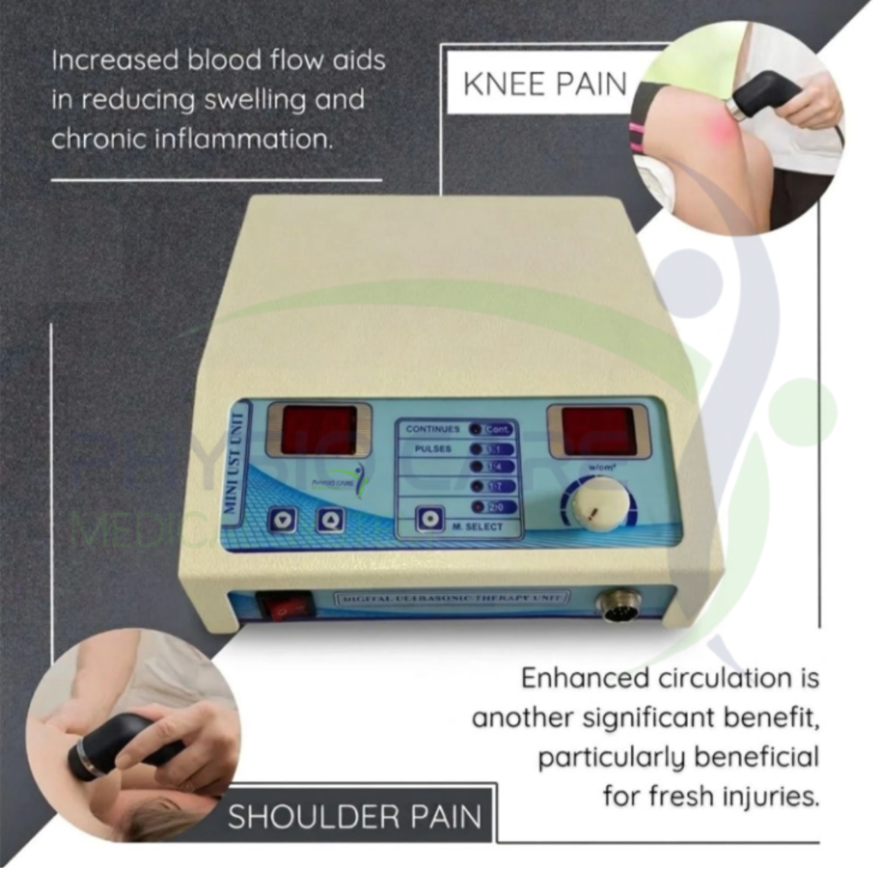 Ultrasound Therapy Unit (1Mhz LED)