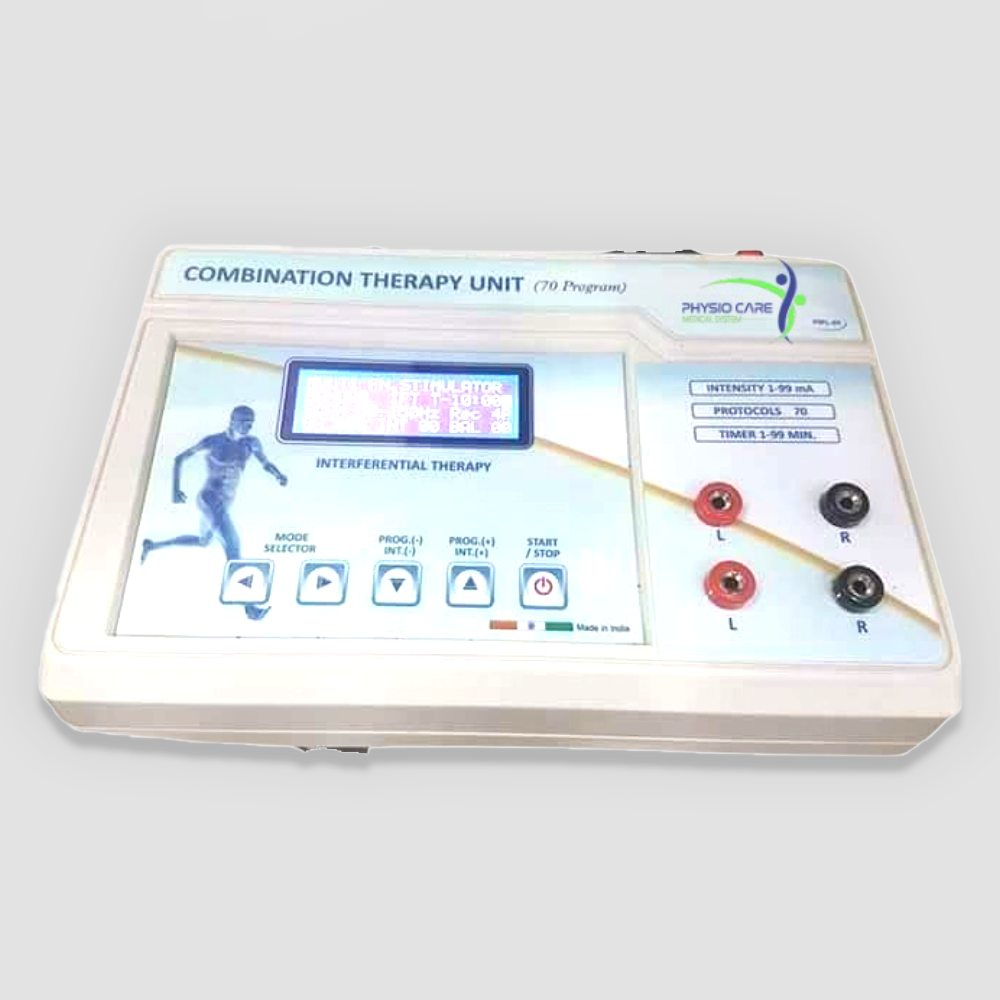 IFT 70 Program Physiotherapy Machine – Digital Interferential Therapy Unit with ABS Body & 1 Year Warranty | Physiocare
