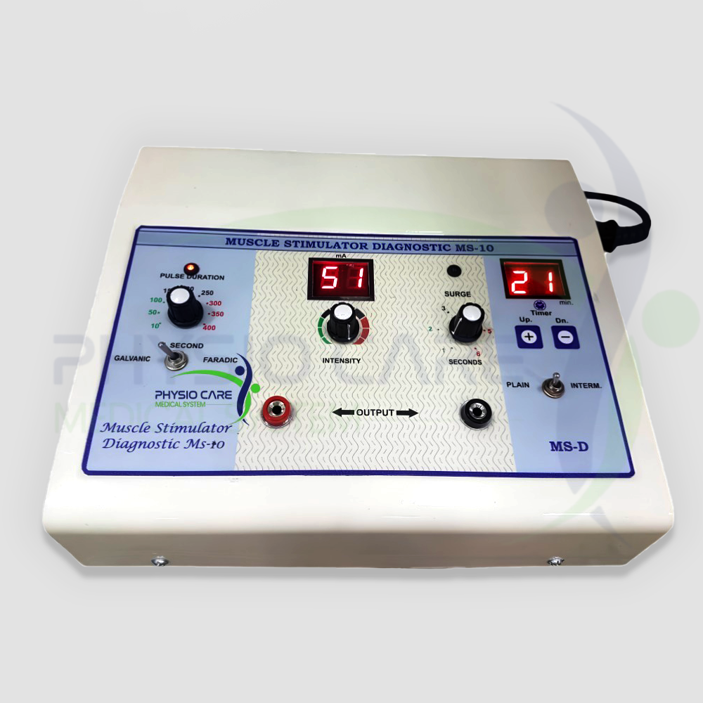 Muscle Stimulator Diagnostic MS-10 – 2 Channel | Professional Muscle Stimulator for Physiotherapy & Rehabilitation