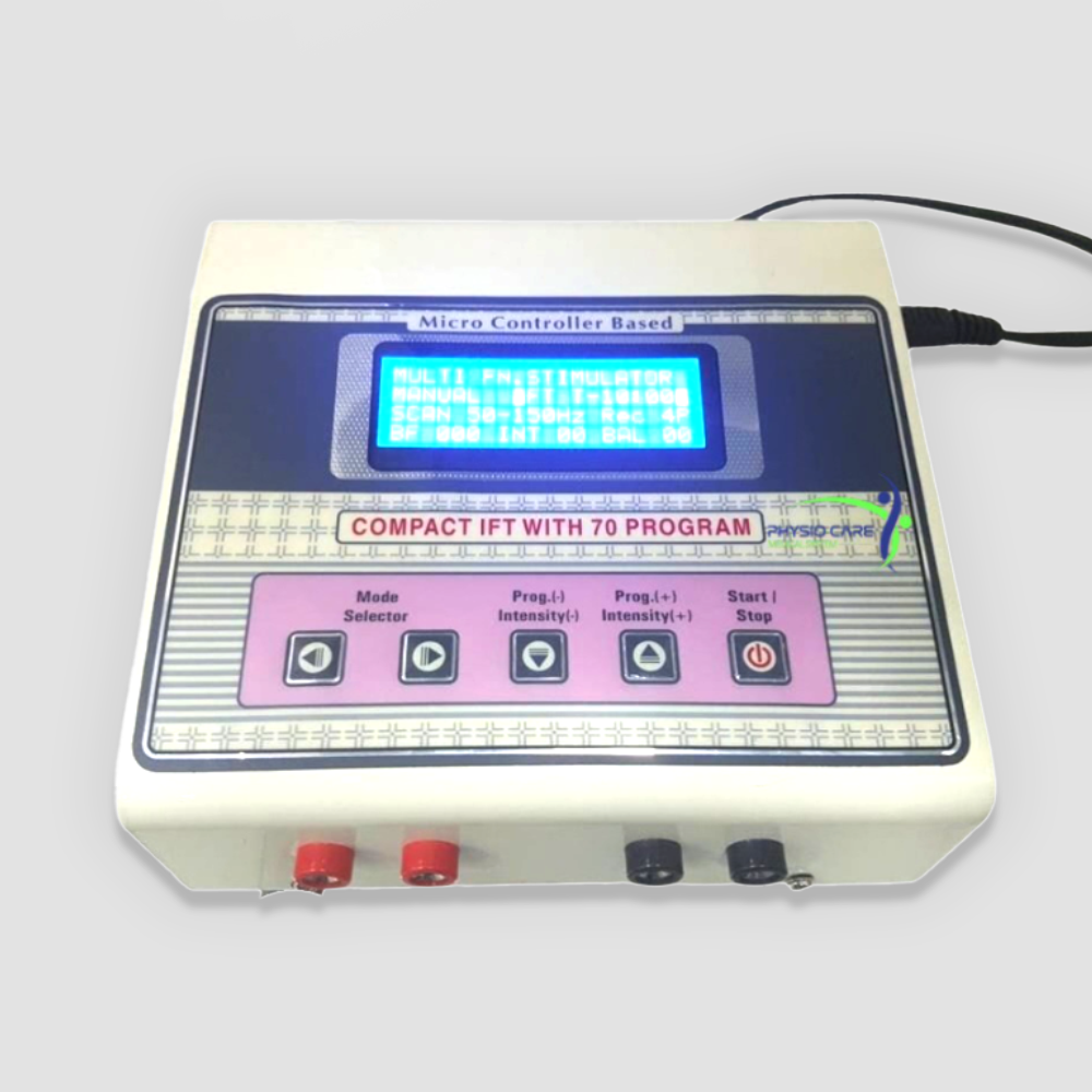 IFT 70 Program Physiotherapy Machine – Digital Interferential Therapy (IFT) Unit with 1 Year Warranty | Physiocare